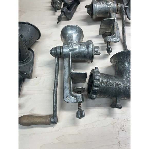 Vintage Universal Food/Meat Chopper/Grinder Lot Hand Crank Heavy Duty LOT - Picture 4 of 11